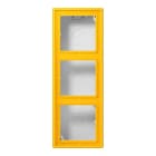 JUNG - Aufputz-Kappe m. Rahmen 3fach LC4320W
