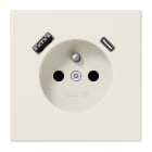 JUNG - Steckdose Frz/Belg mit USB Typ AC