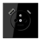 JUNG - Steckdose Frz/Belg mit USB Typ AC