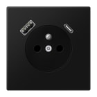 JUNG - Steckdose Frz/Belg mit USB Typ AC