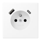 JUNG - Steckdose Frz/Belg mit USB Typ AC