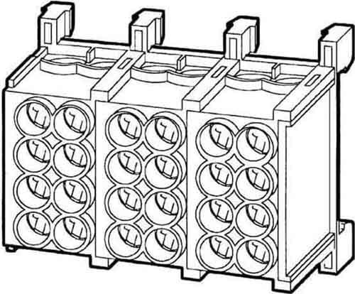 HKL - Hauptleitungsklemme 5x25mm² fingersichere Ausführung C
