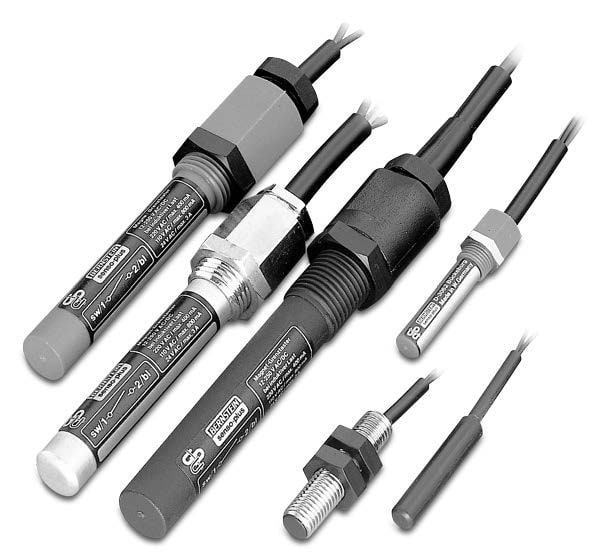 BERNSTEIN - Magnetschalter, Reed Kontakt, 1S, PA-Gehaeuse, 2m Kabel,LED