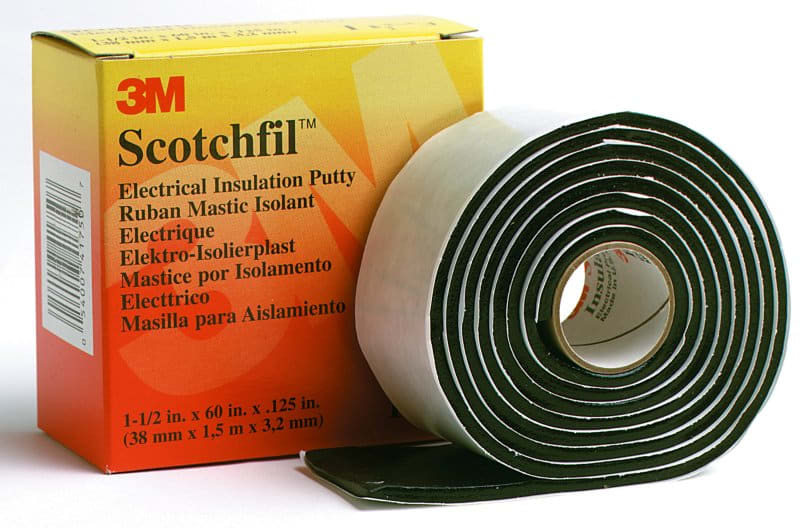 3M - Scotchfil™ Buthyl-Kautschuk-Band, selbstverschweissend, sw, 38mmx1,5m, 3mm