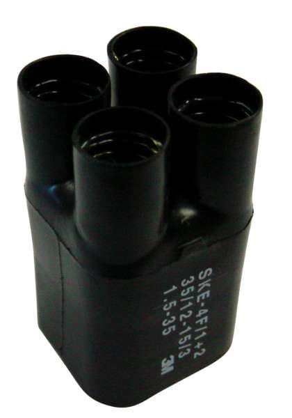 3M - SKE 4F/1+2 Warmschrumpf-Aufteilkappe, Schwarz, 4x4-35mm²