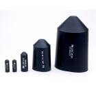3M - SKE 4/10 Warmschrumpf-Endkappe, Schwarz, 10/4mm