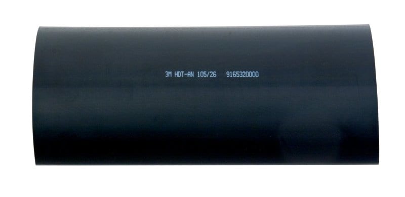 3M - HDT-AN Dickwandiger Warmschrumpfschlauch mit Kleber, Schwarz, 105/26mm, 1m