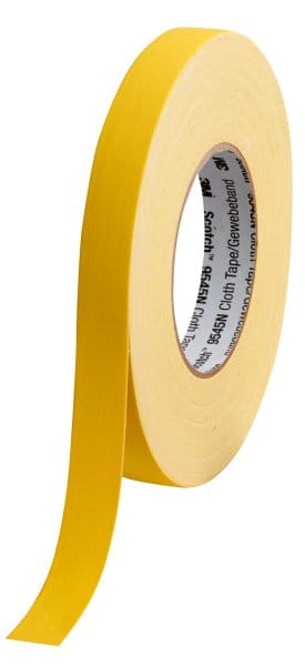 3M - Scotch® 9545N Imprägniertes Gewebeband, Gelb, 19mmx50m, 0,3mm