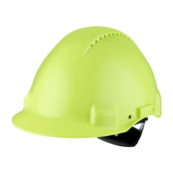 3M - Schutzhelm ABS neongrün PVC-Schweißband Ratsche 53-62cm