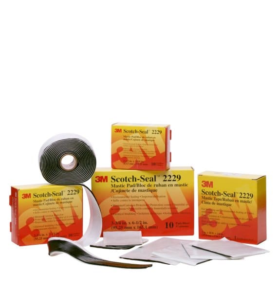 3M - Scotch®2229 Mastikband, selbstverschweissend, Schwarz, 25,4mmx3m, 3,2mm