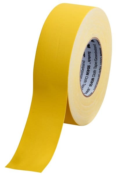3M - Scotch® 9545N Imprägniertes Gewebeband, Gelb, 50mmx50m, 0,3mm