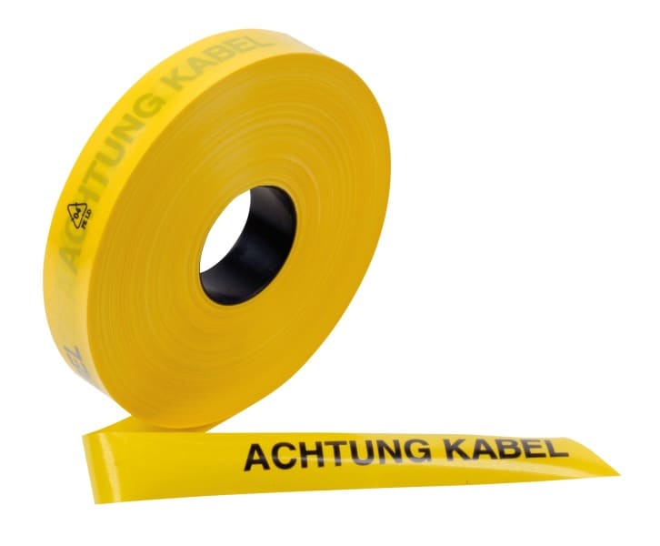 3M - Trassenwarnband ''Achtung Starkstromkabel'', 40mmx250m, 0,15mm