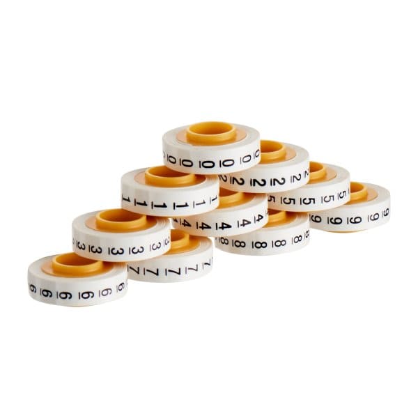 3M - ScotchCode™ SDR-0/9 Kabelmarkierer Nachfüllrollen, Ziffer 0-9, 10er Box