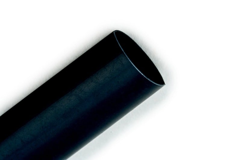 3M - GTI Dünnwandiger Warmschrumpfschlauch, Schwarz, 50,8/25,4mm, 1m