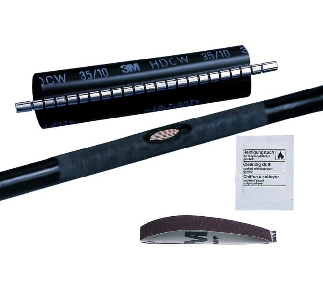 3M - HDCW Warmschrumpf-Reparaturmanschette, Schwarz, 55/15mm, 250mm