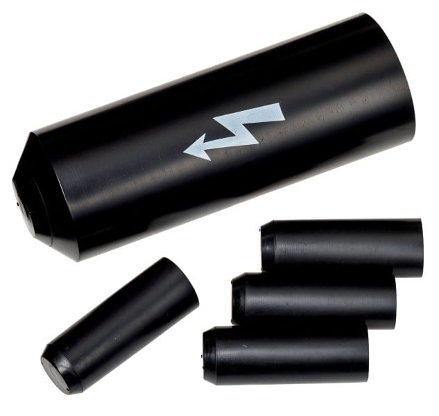 3M - SKE S/2+3 Warmschrumpf-Spannungsfeste Kabelendgarnitur, Schwarz, 4x35-150mm²