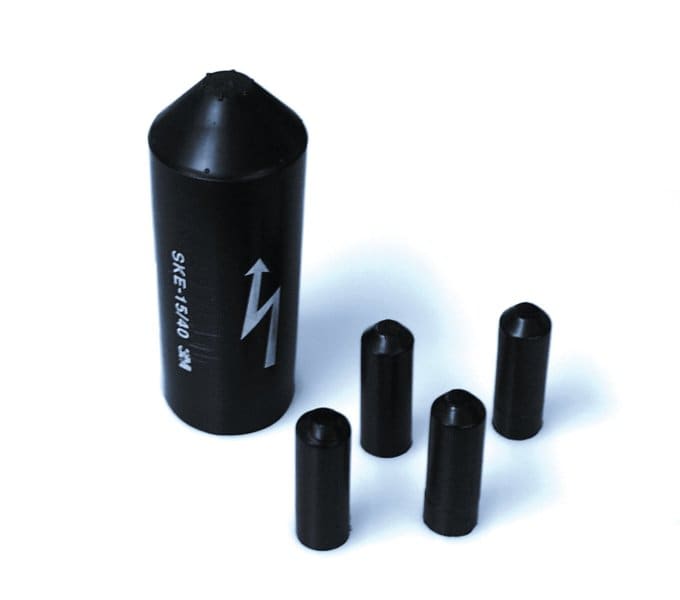 3M - SKE S/5 Warmschrumpf-Spannungsfeste Kabelendgarnitur, Schwarz, 4x185-400mm²