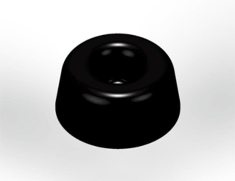 3M - Bumpon SJ5009BL, Schwarz, 6Stck, 22,3x10,1mm,Klebstoff R-30