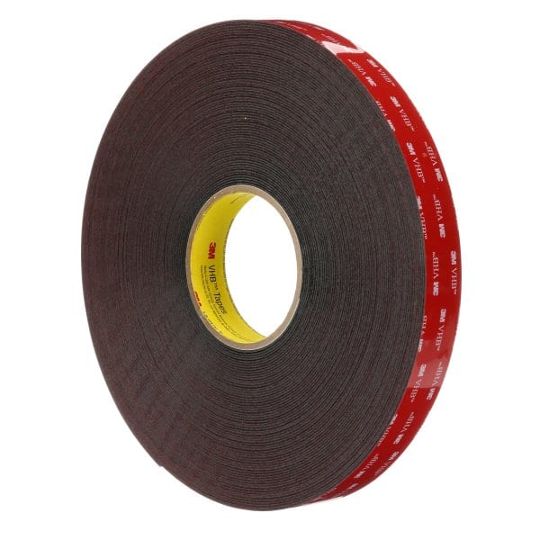 3M - 3M™ VHB™ Klebeband 5952F,Schwarz,19 mm x 3 m,1.1 mm,Kurzroll