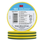3M - 3M™ Temflex™ Vinyl-Isolierband 165, Grün/Gelb, 19mmx20m