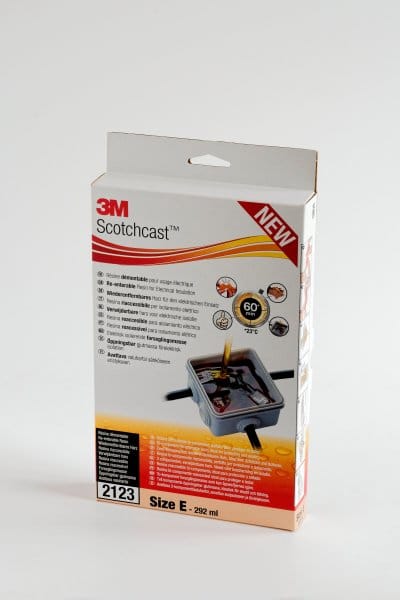 3M - Scotchcast 2123N-E Polybutadien-Kabelharz, 2-Komponenten GMG-System, Größe E, 292 ml