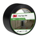 3M - Allzweck-PVC-Klebeband 764, Schwarz, 50mmx33m, 0,13 mm, Einzeln praktisch verpackt