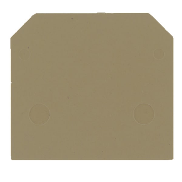 WEIDMÜLLER - Abschlussplatte, 40 mm x 1.5 mm, dunkelbeige