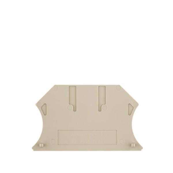 WEIDMÜLLER - Abschlussplatte, 56 mm x 1.5 mm, dunkelbeige