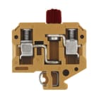 WEIDMÜLLER - Sicherungs-Reihenklemme, Schraubanschl, 10mm², 500V, 10A, mittelgelb