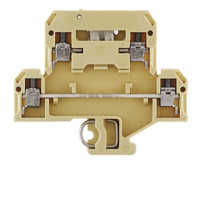 WEIDMÜLLER - Mehrstock-Reihenklemme, Schraubanschl, 4mm², 400V, 10A, beige/gelb