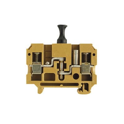 WEIDMÜLLER - Prüftrenn-Reihenklemme SAK, Schraub, 10mm², 500V, 27A, steckbar, gelb
