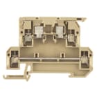 WEIDMÜLLER - Sicherungs-Reihenklemme, Schraubanschl, 4mm², 500V, 6.3A, beige/gelb