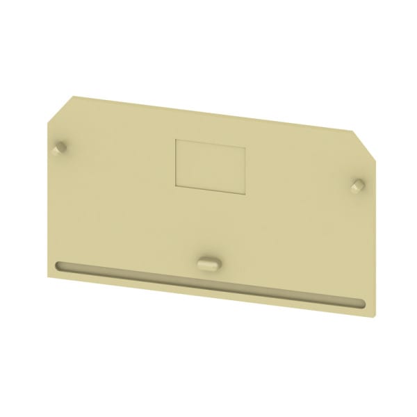 WEIDMÜLLER - Abschlussplatte (Klemmen), 65x3mm, dunkelbeige, gelb