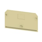 WEIDMÜLLER - Abschlussplatte (Klemmen), 65x3mm, dunkelbeige, gelb