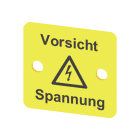 WEIDMÜLLER - Klemmenabdeckung, PVC, gelb, H:37mm, B:63.6mm, T:1mm