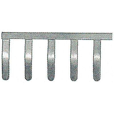 WEIDMÜLLER - Querverbinder, geschraubt, Pole:58, Raster 8mm, 27A, grau