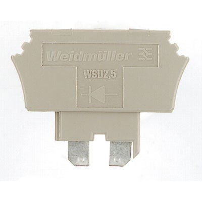 WEIDMÜLLER - Bauelementstecker (Klemmen), Steckanschluss, gesteckt, dunkelbeige