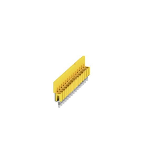 WEIDMÜLLER - Querverbinder, geschraubt, Pole:15, Raster 5.1mm, Isoliert, 32A, gelb