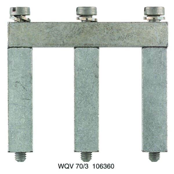 WEIDMÜLLER - Querverbinder, geschraubt, Pole:3, Raster in mm 27, 232A, silbergrau