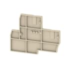 WEIDMÜLLER - Abschlussplatte (Klemmen), 45.4x5.08mm, dunkelbeige