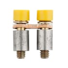 WEIDMÜLLER - Querverbinder, geschraubt, Pole:2, Raster 6.1mm, Isoliert, 24A, gelb