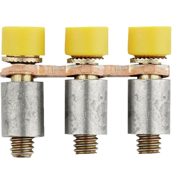 WEIDMÜLLER - Querverbinder, geschraubt, Pole:3, Raster 6.1mm, Isoliert, 24A, gelb