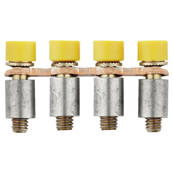 WEIDMÜLLER - Querverbinder, geschraubt, Pole:4, Raster 6.1mm, Isoliert, 24A, gelb