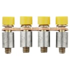 WEIDMÜLLER - Querverbinder, geschraubt, Pole:4, Raster 6.1mm, Isoliert, 24A, gelb