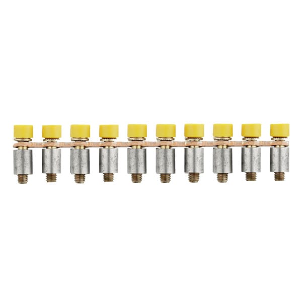 WEIDMÜLLER - Querverbinder, geschraubt, Pole:10, Raster 6.1mm, Isoliert, 24A, gelb