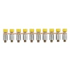 WEIDMÜLLER - Querverbinder, geschraubt, Pole:10, Raster 6.1mm, Isoliert, 24A, gelb