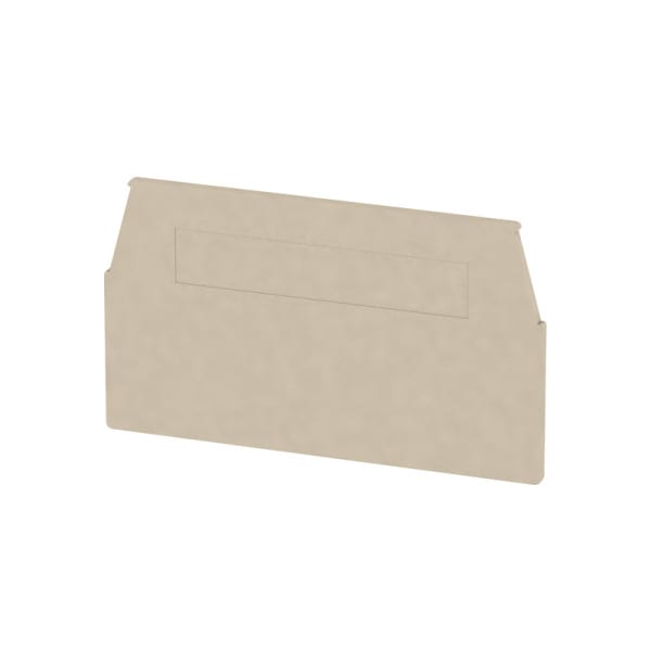 WEIDMÜLLER - Abschlussplatte, 60.3 mm x 1.5 mm, dunkelbeige
