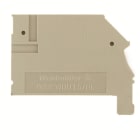 WEIDMÜLLER - Abschlussplatte, 45.4 mm x 2.5 mm, dunkelbeige