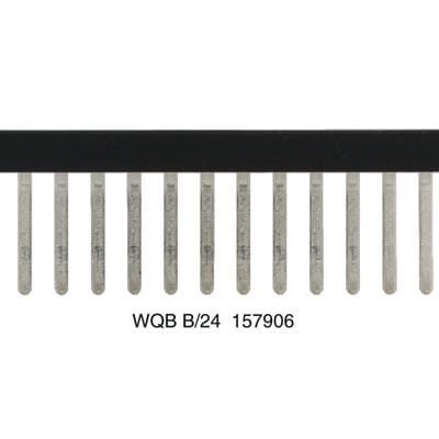WEIDMÜLLER - Querverbinder, geschraubt, Pole:24, Raster 5.1mm, Isoliert, schwarz