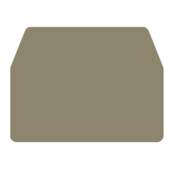WEIDMÜLLER - Abschlussplatte, 25.1 mm x 1.5 mm, dunkelbeige